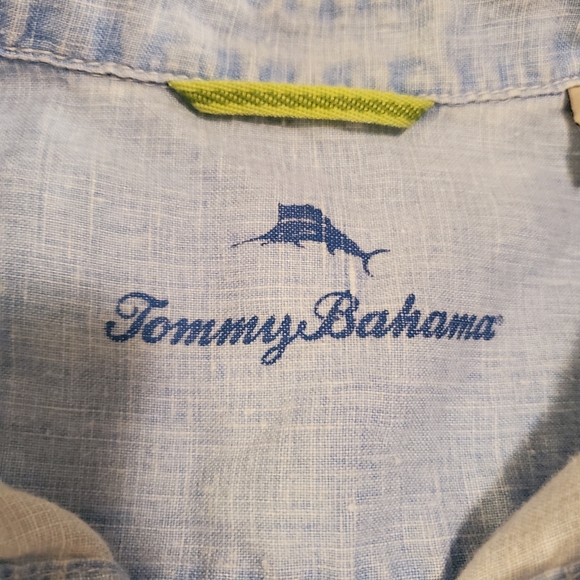 Tommy Bahamas Sea Glass Breezer Linen Shirt size XL.  In excellent condition. - Picture 2 of 7